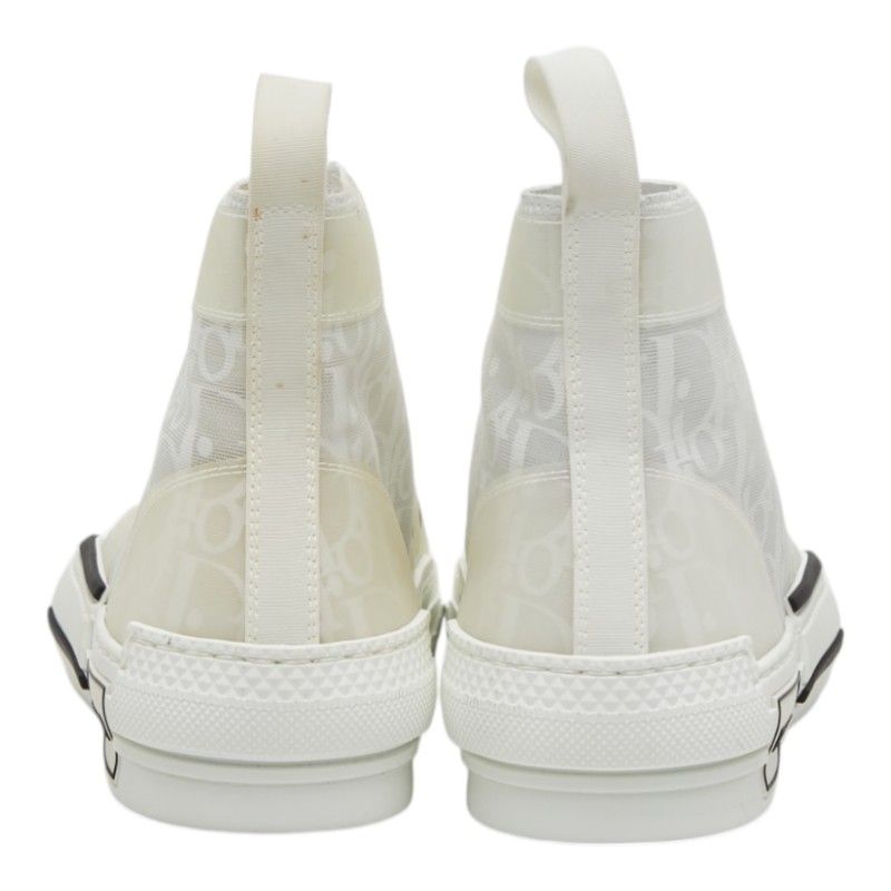 Dior Oblique League High Top Sneakers Cut 37 White Technical Fabric — view 3