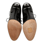 Chanel CC Logo Booties 37 1 2C Black Patent Leather Boot — view 5