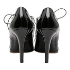 Chanel CC Logo Booties 37 1 2C Black Patent Leather Boot — view 3