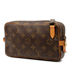 Louis Vuitton Monogram Pochette Marli Bandouliere Crossbody Shoulder Bag Brown — view 2