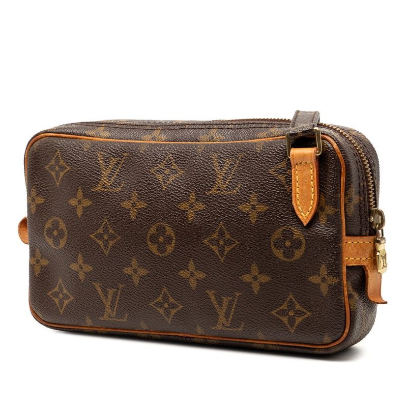 Louis Vuitton Monogram Pochette Marli Bandouliere Crossbody Shoulder Bag Brown — view 2