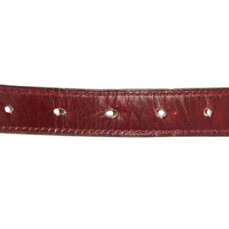 Hermes Belt Reversible Navy Red Leather — view 4