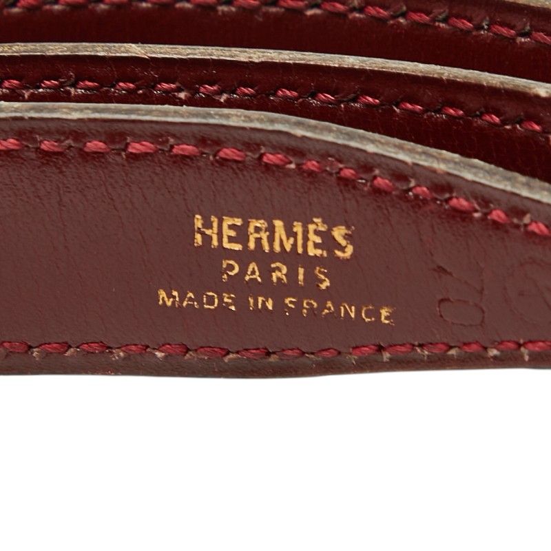 Hermes Belt Reversible Navy Red Leather — view 5