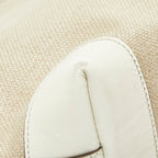 Gucci Craft Tote Shoulder Bag White Beige Canvas Leather — view 6