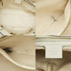 Gucci Craft Tote Shoulder Bag White Beige Canvas Leather — view 9
