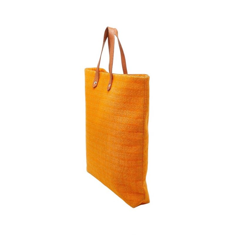 Hermes Amedaba Diago GM Tote Orange Wool Cotton — view 2