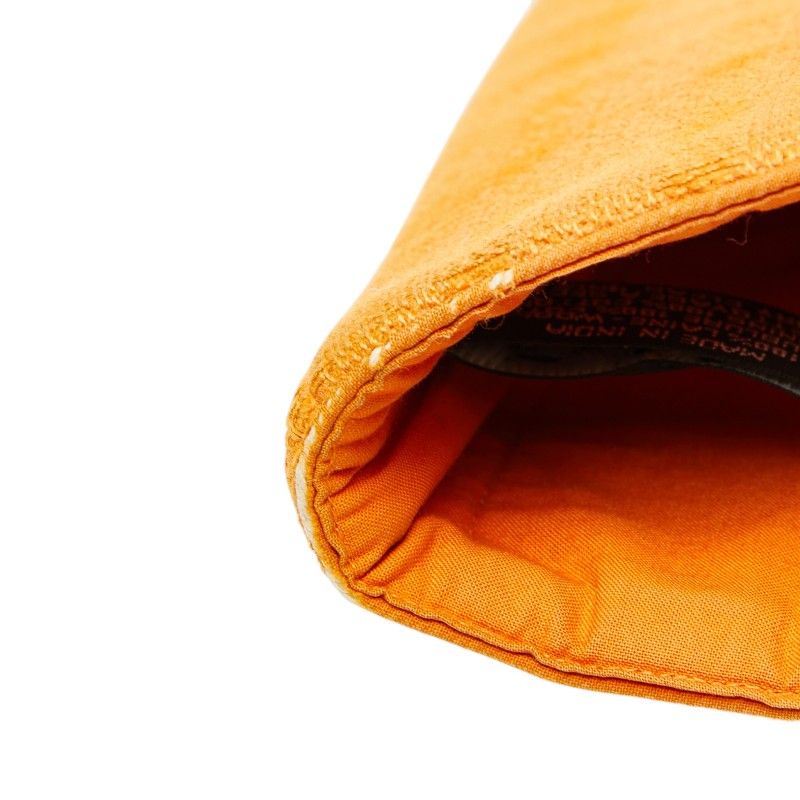 Hermes Amedaba Diago GM Tote Orange Wool Cotton — view 8