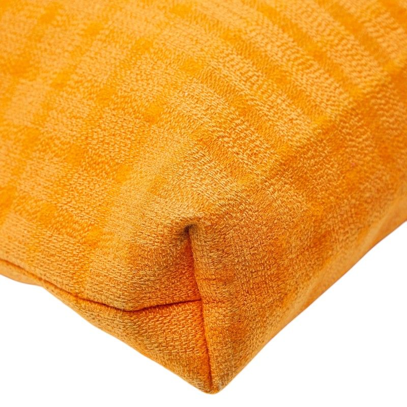 Hermes Amedaba Diago GM Tote Orange Wool Cotton — view 7