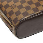 Louis Vuitton Damier Salia Mini Handbag Brown Leather — view 5