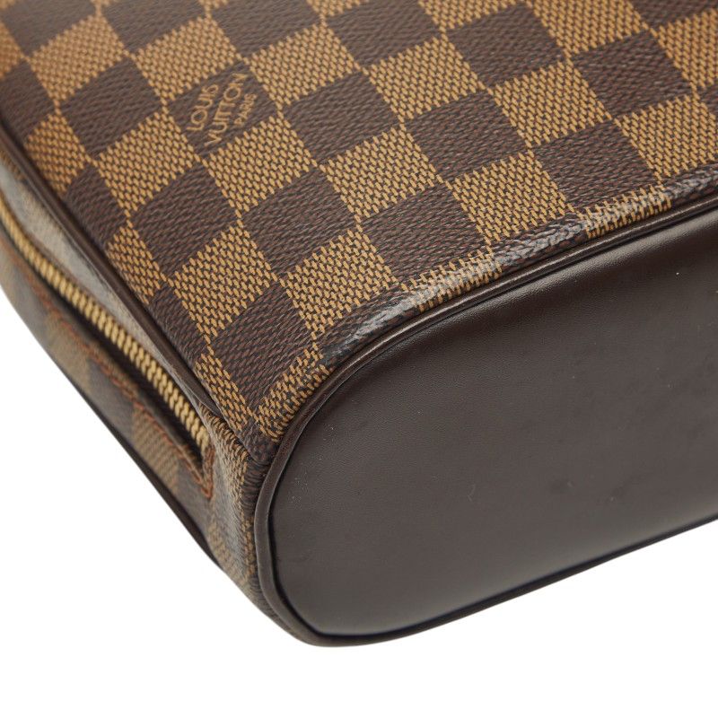 Louis Vuitton Damier Salia Mini Handbag Brown Leather — view 5