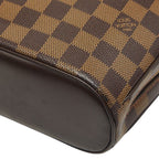 Louis Vuitton Damier Salia Mini Handbag Brown Leather — view 6