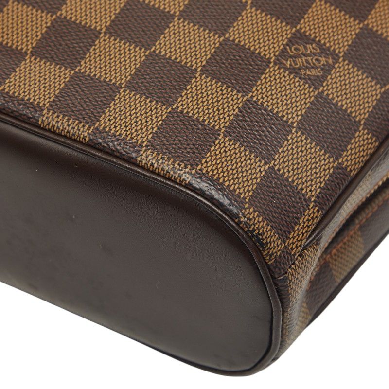 Louis Vuitton Damier Salia Mini Handbag Brown Leather — view 6