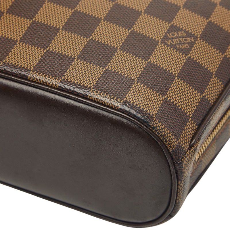 Louis Vuitton Damier Salia Mini Handbag Brown Leather — view 4