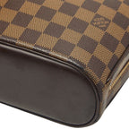 Louis Vuitton Damier Salia Mini Handbag Brown Leather — view 4