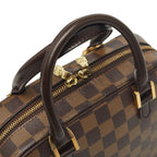 Louis Vuitton Damier Salia Mini Handbag Brown Leather — view 9
