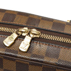 Louis Vuitton Damier Salia Mini Handbag Brown Leather — view 8