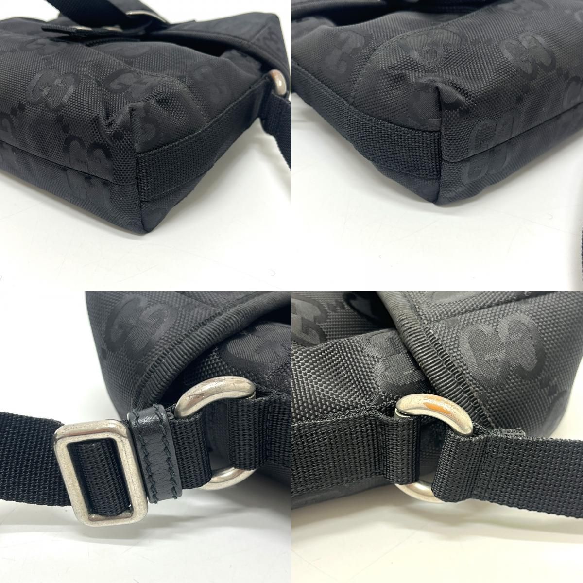 Gucci Shoulder Bag Off the Grid Nylon Leather Black — view 7
