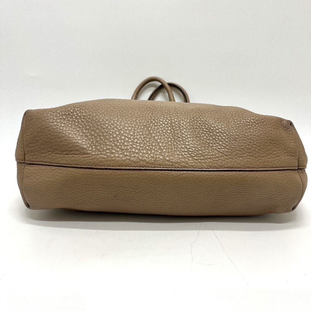 Prada Tote Logo Nylon Leather Beige — view 6