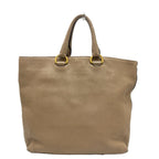 Prada Tote Logo Nylon Leather Beige — view 2