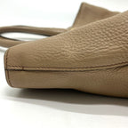 Prada Tote Logo Nylon Leather Beige — view 3