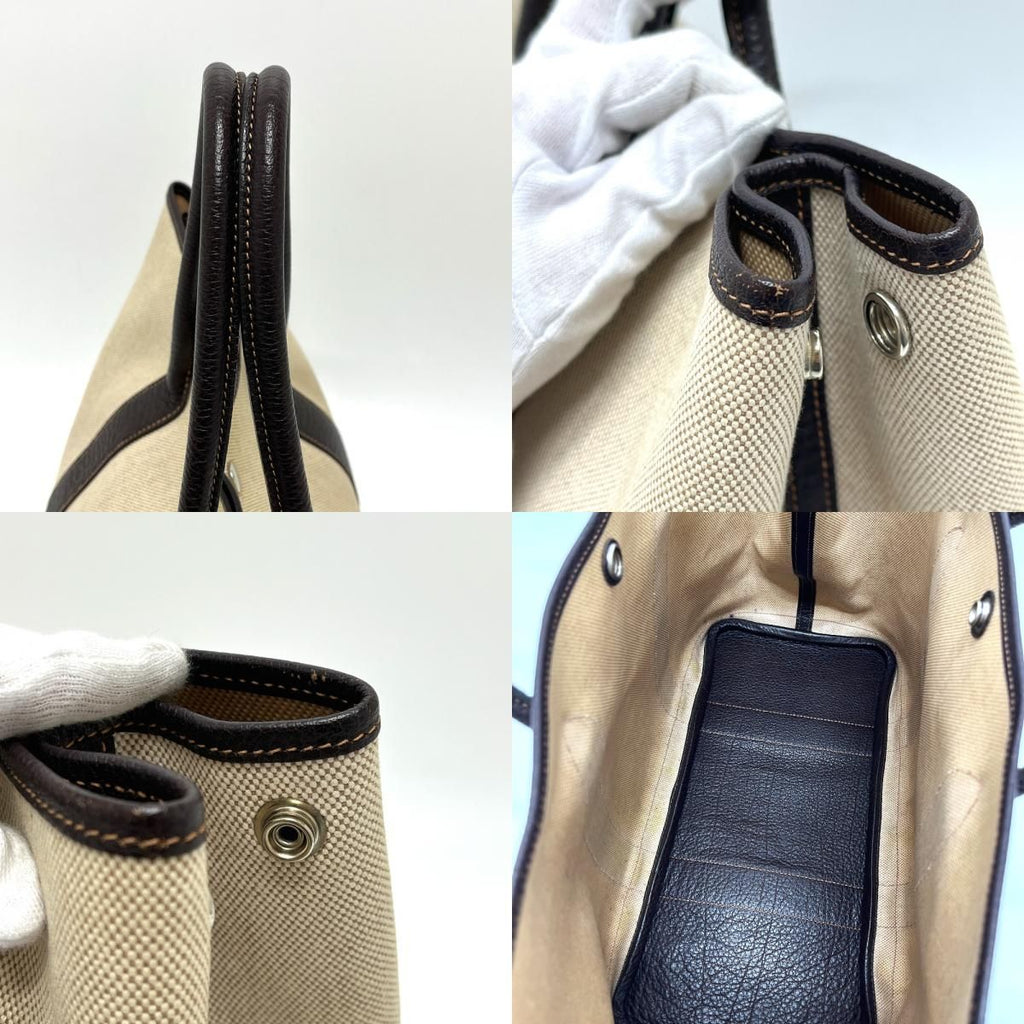 Hermes Tote Garden Party PM Toile Ash Beige — view 8
