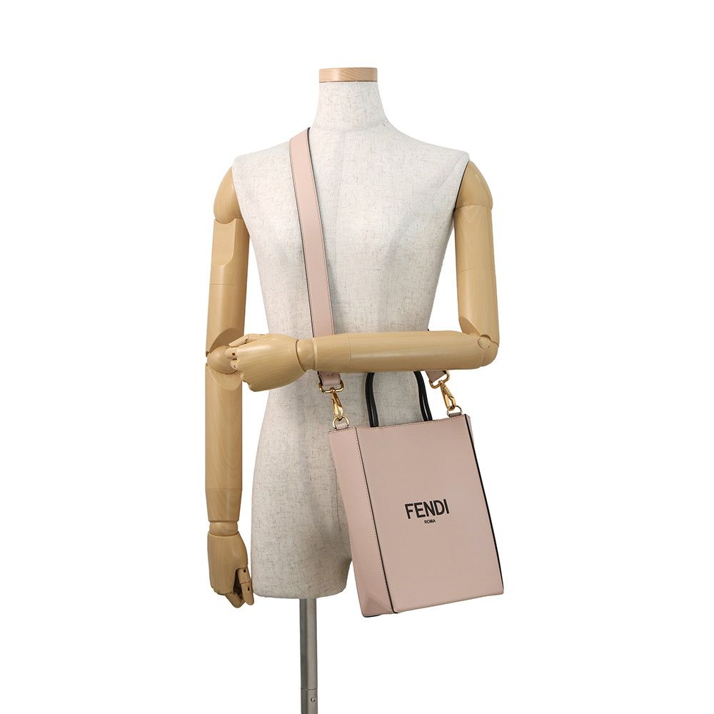 Fendi Shopping Small 2-Way Shoulder Bag Black — view 5