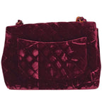 Chanel CC Logo Platinum Shoulder Bag Quilted Velvet — view 3
