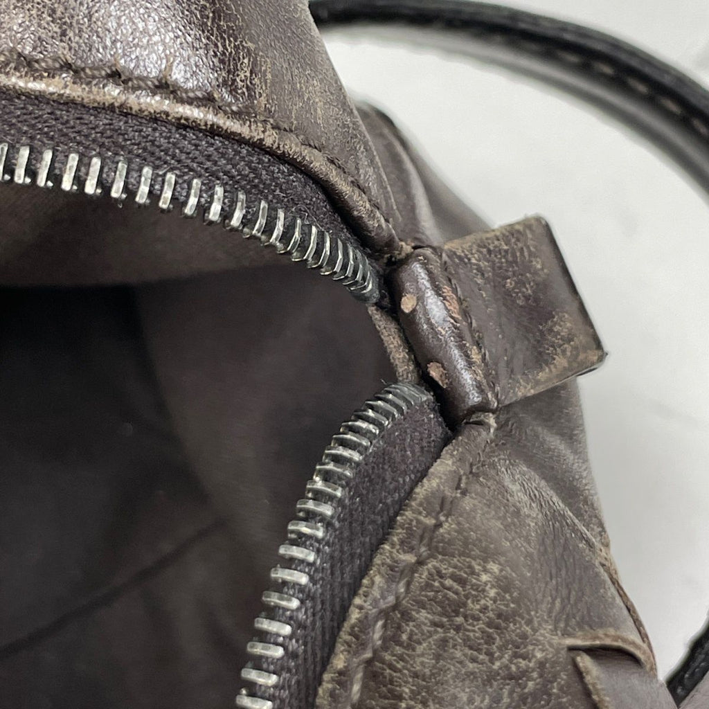 Bottega Veneta Intrecciato Second Bag Handbag Leather Brown — view 6