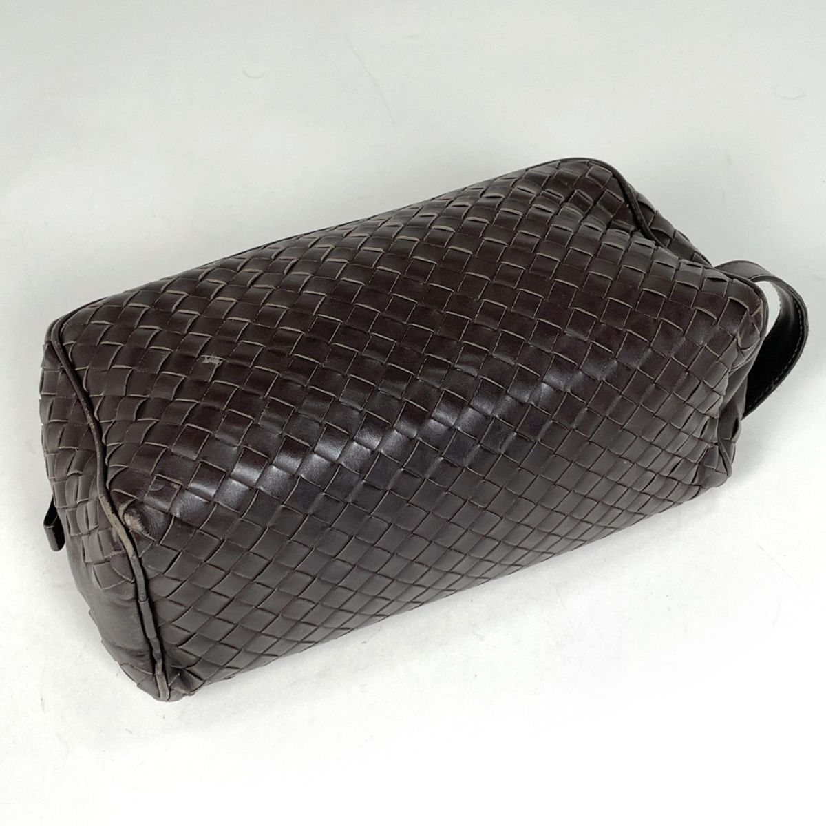 Bottega Veneta Intrecciato Second Bag Handbag Leather Brown — view 2