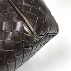 Bottega Veneta Intrecciato Second Bag Handbag Leather Brown — view 3