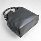 Dior Maris Pearl Handbag Leather Gray — view 2