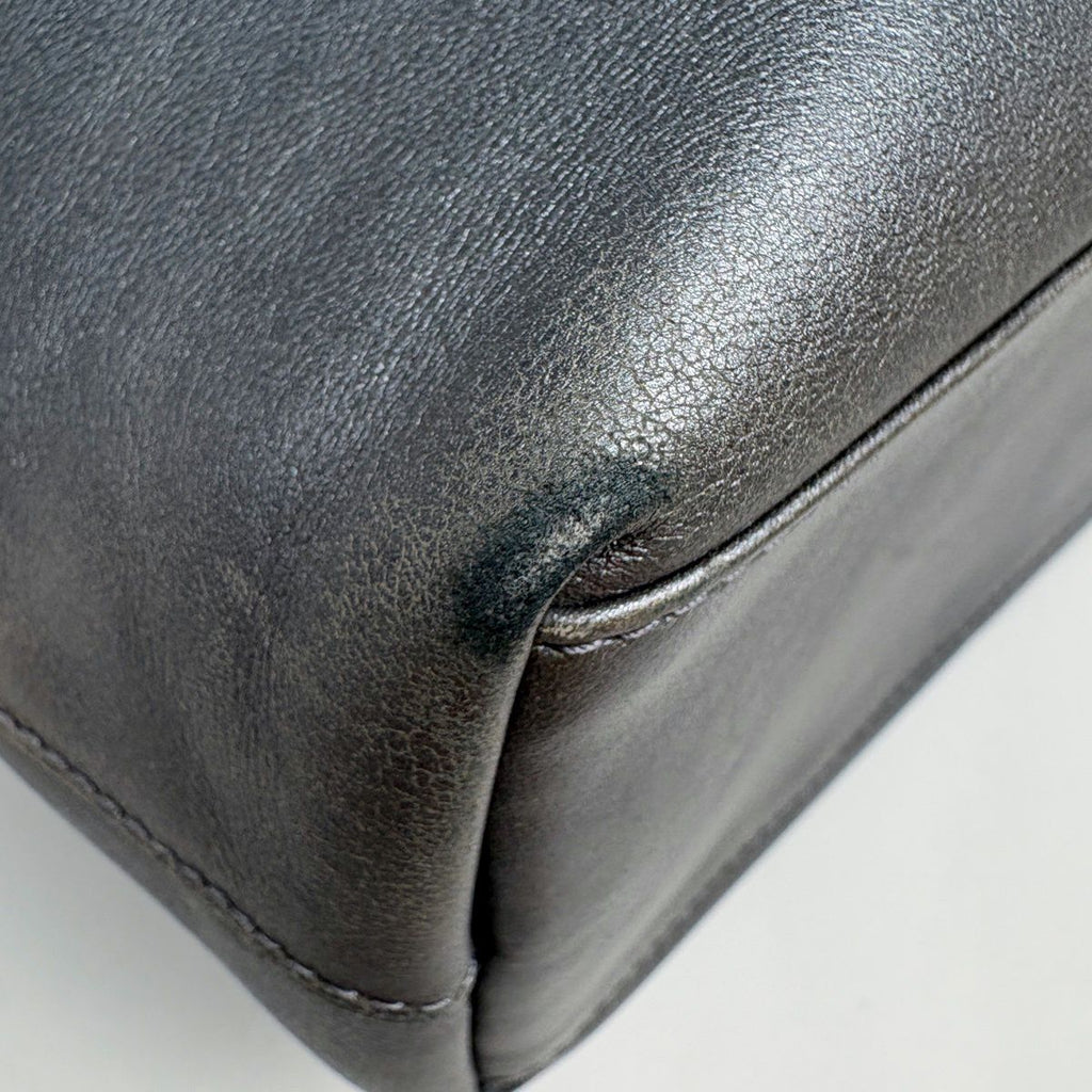 Dior Maris Pearl Handbag Leather Gray — view 3