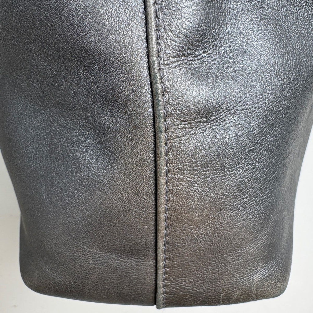 Dior Maris Pearl Handbag Leather Gray — view 4