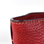 Prada Logo 2-Way Shoulder Bag Tote Leather Red — view 4