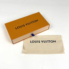 Louis Vuitton Portefeuille Clemence Zip Around Wallet Monogram Brown Fuchsia — view 8