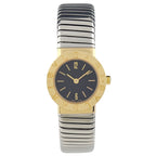 Bvlgari Tubogas Watch SS YG Quartz Black — view 2