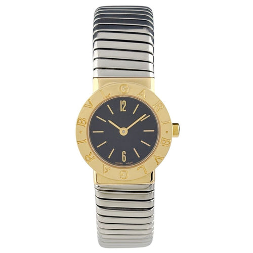 Bvlgari Tubogas Watch SS YG Quartz Black — view 2