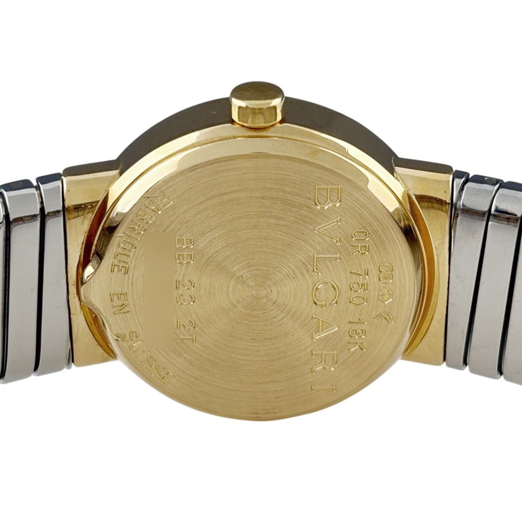 Bvlgari Tubogas Watch SS YG Quartz Black — view 4