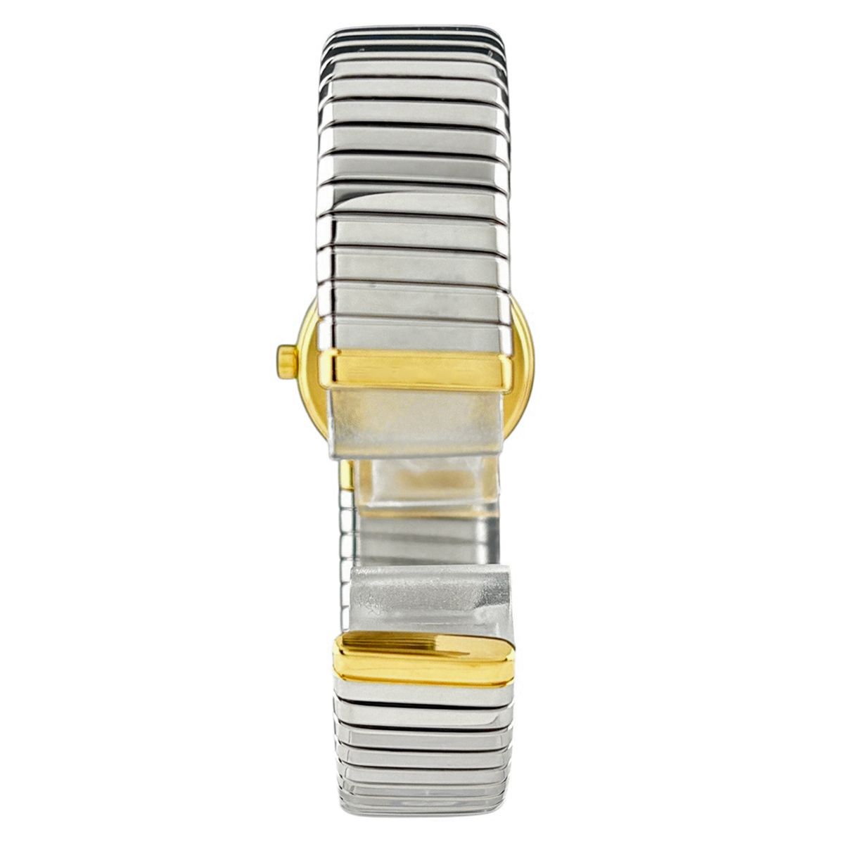 Bvlgari Tubogas Watch SS YG Quartz Black — view 3