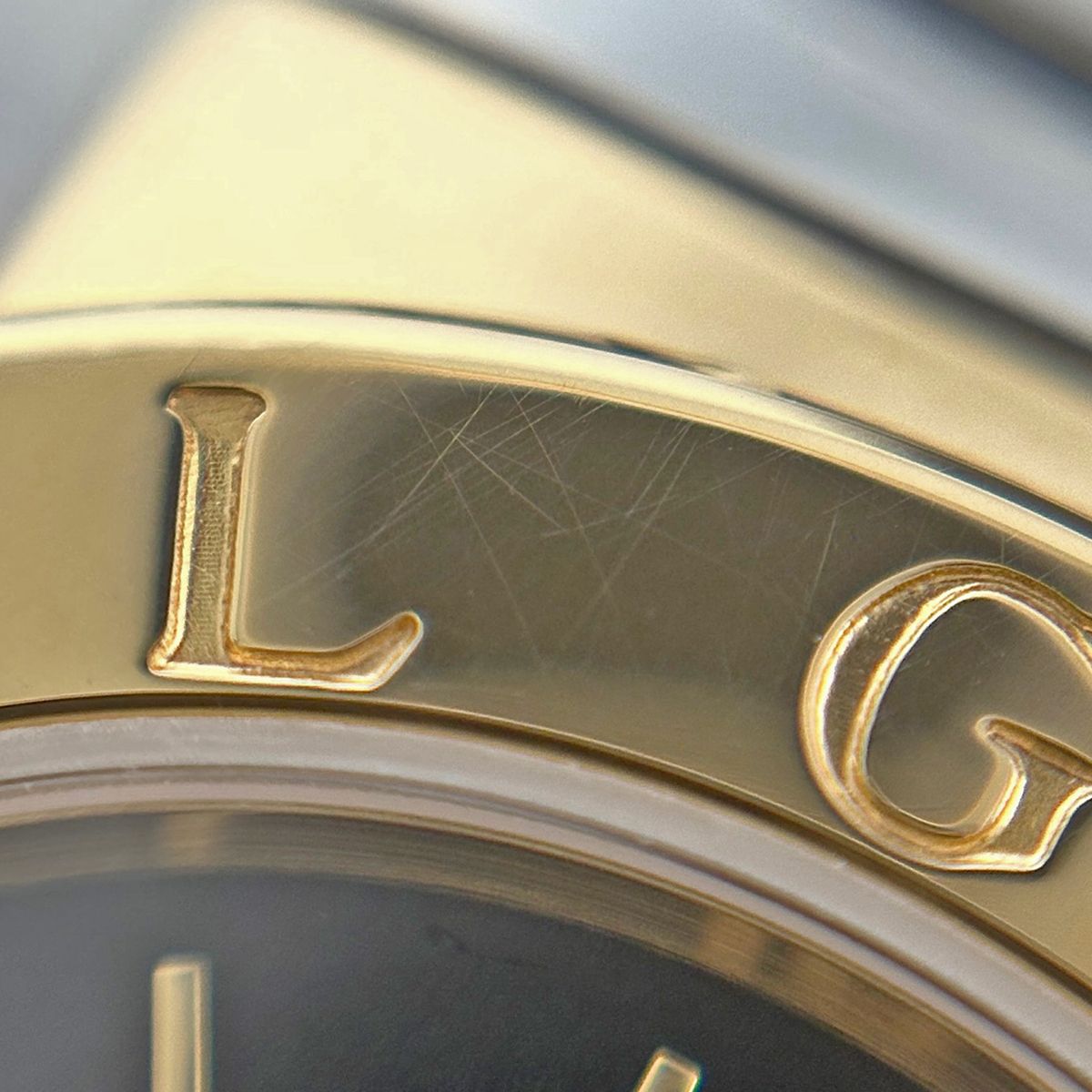 Bvlgari Tubogas Watch SS YG Quartz Black — view 6