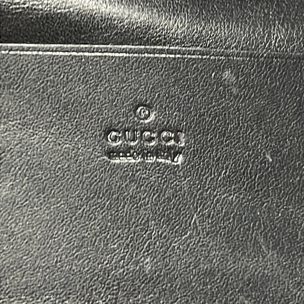 Gucci Business Card Holder Black Leather — view 4