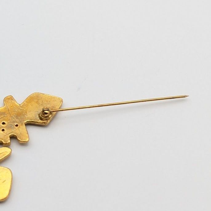Chanel Brooch CC Logo Gold Cross Vintage — view 6