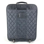 Chanel Travel Bag CC Logo Leather Nylon Black Carryon Luggage — view 2