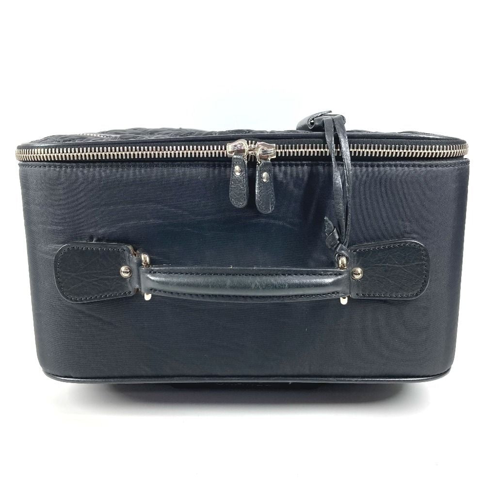 Chanel Travel Bag CC Logo Leather Nylon Black Carryon Luggage — view 6