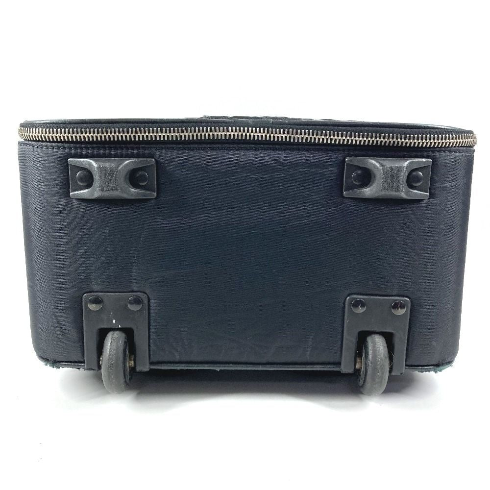 Chanel Travel Bag CC Logo Leather Nylon Black Carryon Luggage — view 5