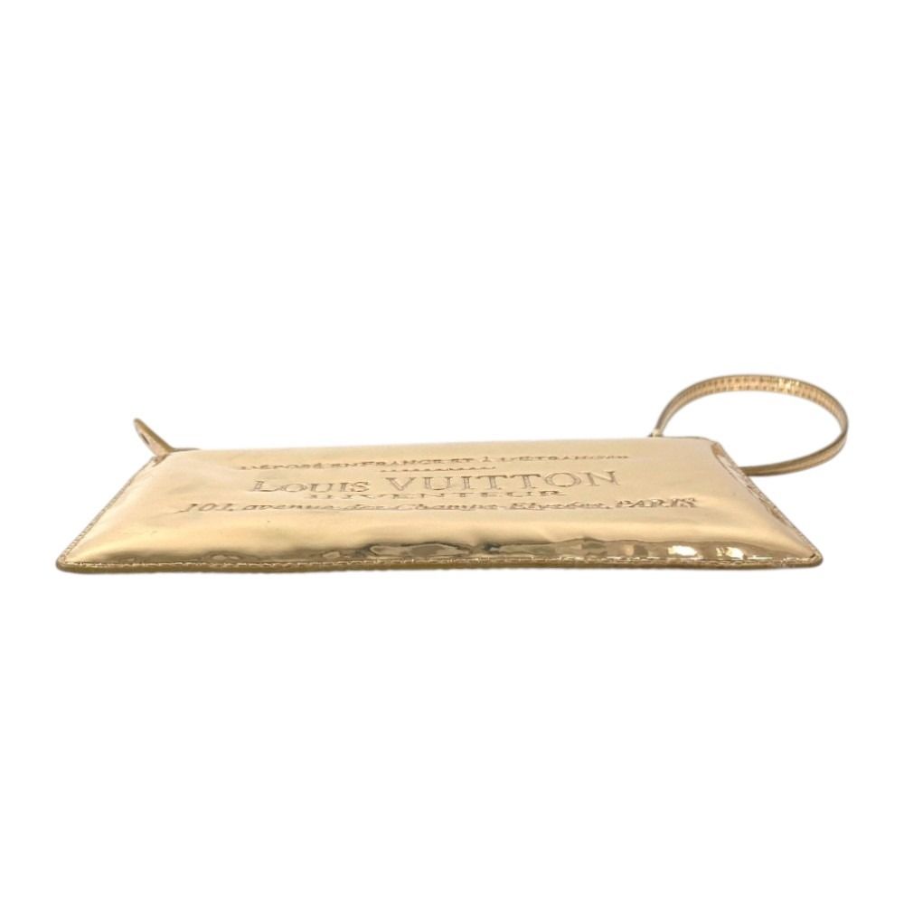 Louis Vuitton Handbag Pochette Plat Leather Gold — view 4
