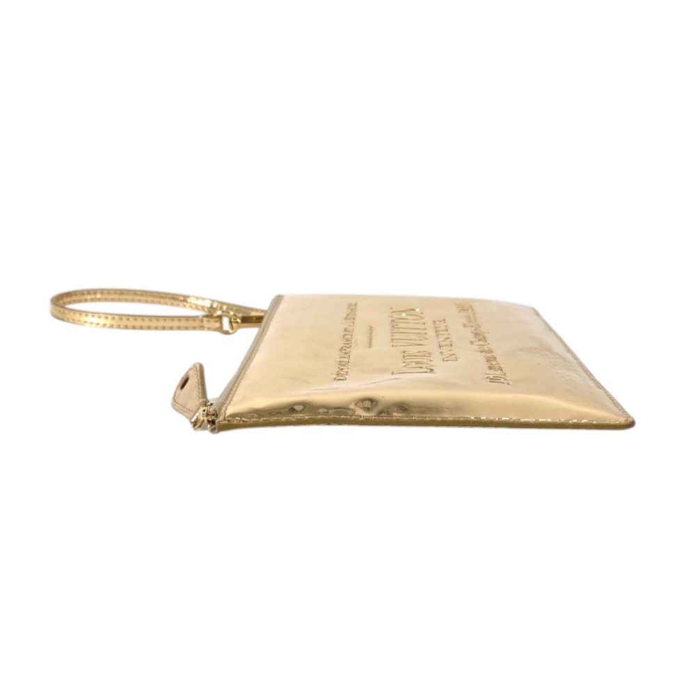 Louis Vuitton Handbag Pochette Plat Leather Gold — view 5