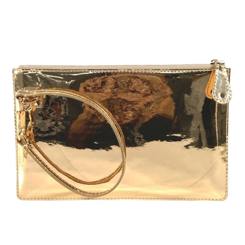 Louis Vuitton Handbag Pochette Plat Leather Gold — view 2