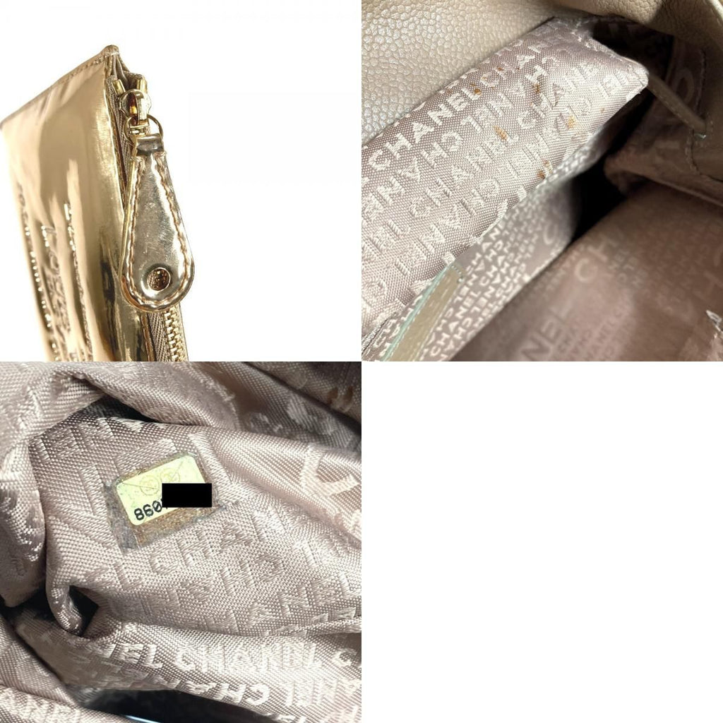 Louis Vuitton Handbag Pochette Plat Leather Gold — view 9