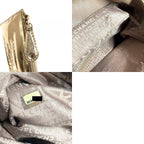 Louis Vuitton Handbag Pochette Plat Leather Gold — view 9